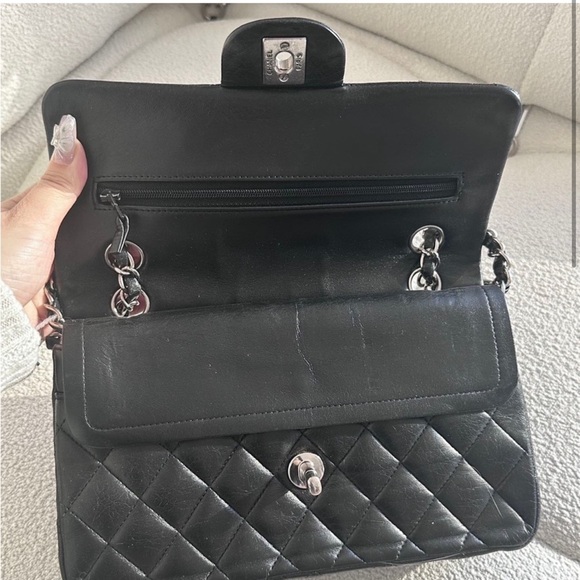 Chanel Small Classic Double Flap Black Lambskin SHW - Picture 2 of 13